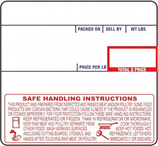 58 x 60 mm Printing Scale Label, 500pcs/roll (1 BOX / 24 Rolls)