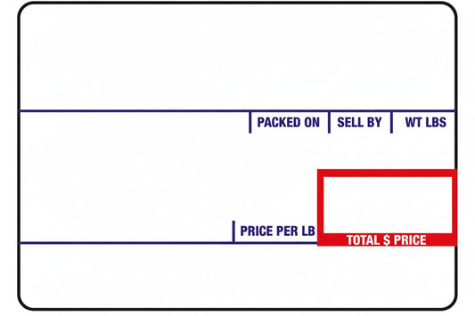 58 x 40 mm  Printing Scale, 500pcs/roll (1 BOX / 24 Rolls)