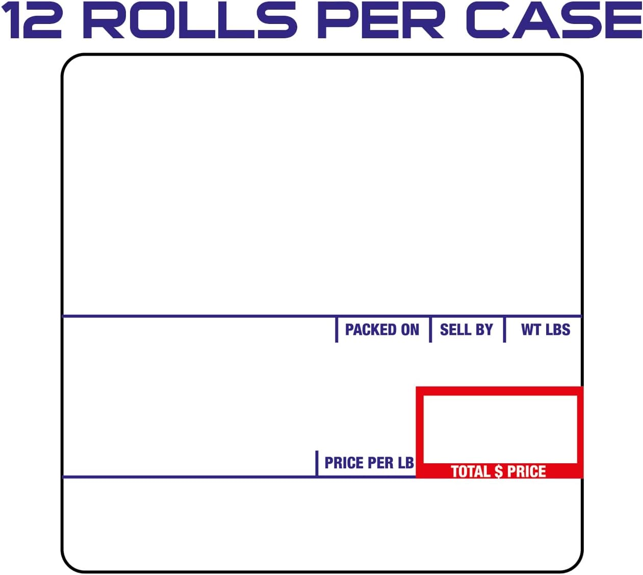 58 x 60 mm  Label - Scale, 1000pcs/roll (1 BOX / 24 Rolls)