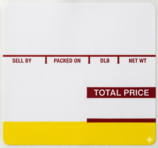 64 x 59 mm Printing Scale,  625pcs/roll (1 BOX / 24 Rolls)