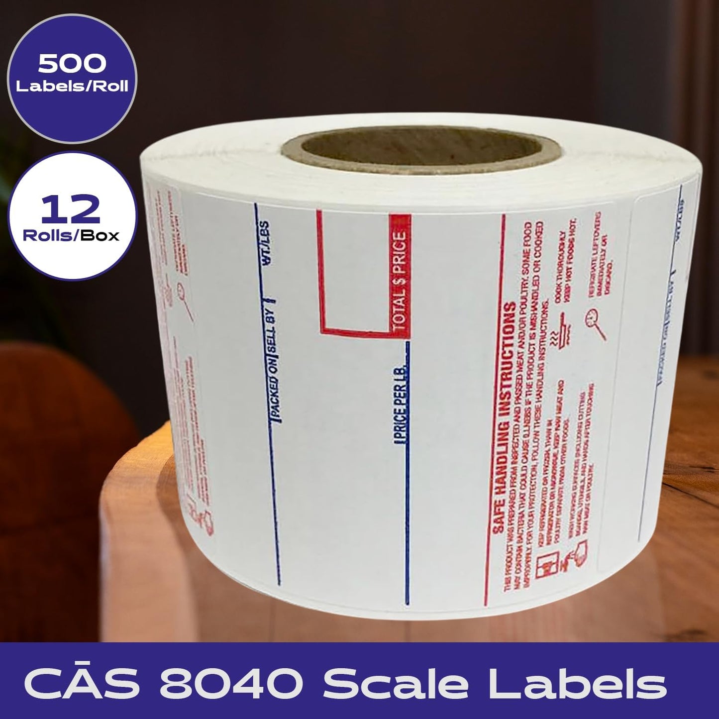58 x 60 mm Label  Scale, 500 pcs / roll (1 BOX / 24 Rolls)