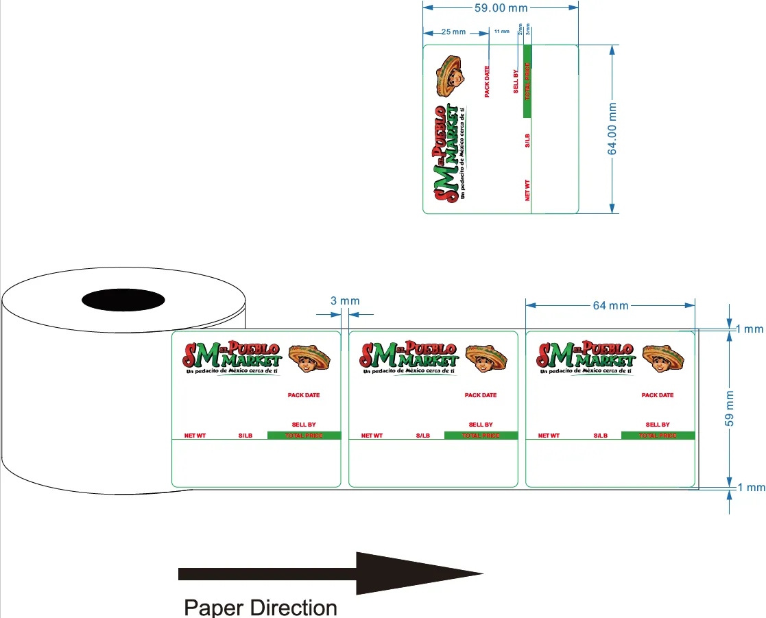 Private Scale Label in any size