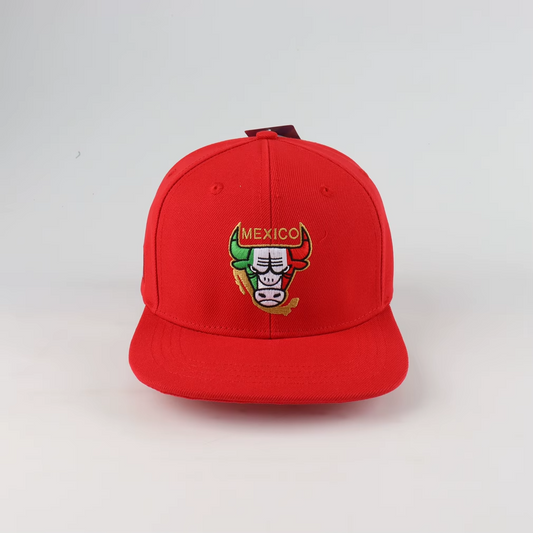 Baseball hat Mexico Bull Red